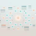 Claude Code/Coworkのエージェント・オーケストレーション概念図（中央のハブが多数の並列エージェントを指揮）