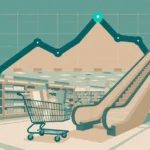 イオンの小売需要とチェーンストア動向を象徴するアイキャッチ（抽象イラスト）
