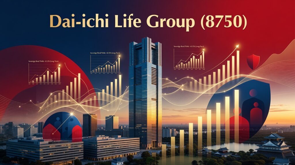 株式会社第一ライフグループ（8750）の日比谷本社ビルと日本国債・グローバル資産運用の成長チャート