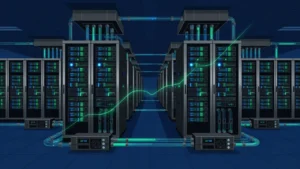 液冷GPUサーバーが並ぶデータセンターのイメージ（HPCシステムズ分析）