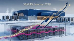 さくらインターネット（3778）の石狩データセンターとNVIDIA GPUクラスタ、光ファイバーネットワークと上昇チャート