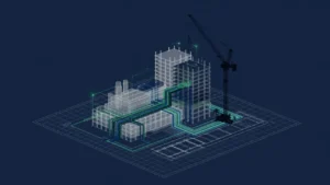 プラントと建物のBIM 3Dモデルのイメージ（Arent分析）